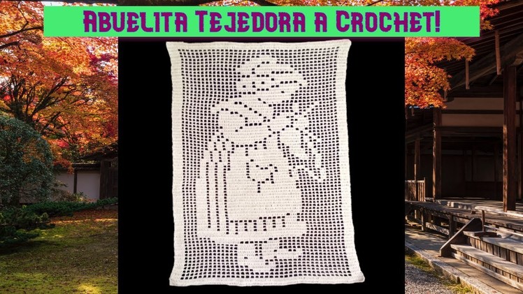Carpeta o mantel Abuelita tejedora a crochet video 2