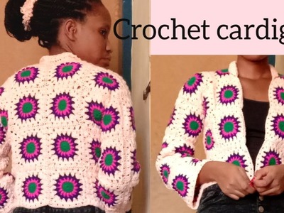 Crochet cardigan tutorial for beginners #crochetsunburst