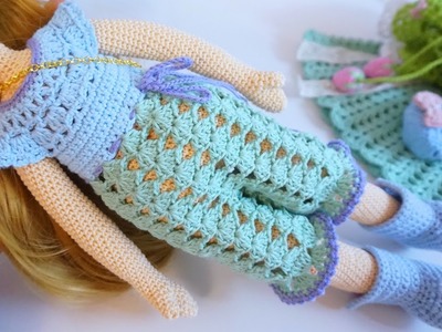 Crochet doll lace jumpsuit tutorial ????
