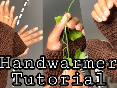 Crochet hand warmer tutorial
