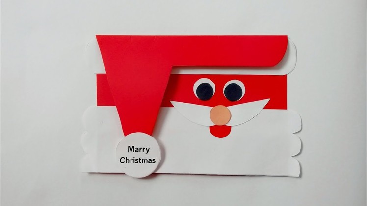 Diy Christmas card making ideas|Santa christmas card|Santa suit card|Craft for childrens