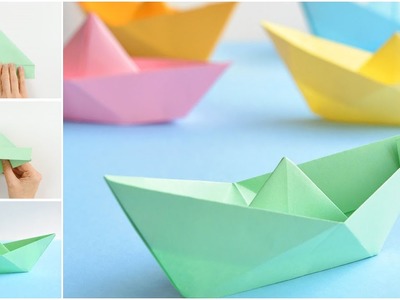 DIY Paper Boat | Easy Paper Crafts for School Projects | MS Art & Craft