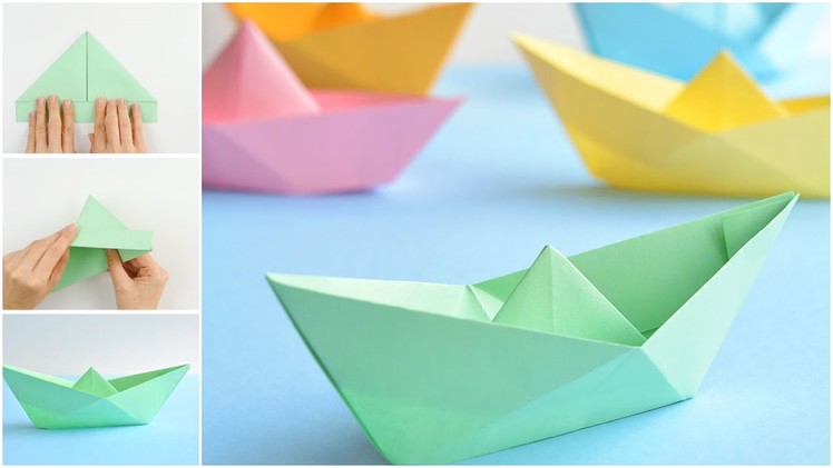 DIY Paper Boat | Easy Paper Crafts for School Projects | MS Art & Craft