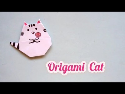 DIY Paper Cat. Origami Cat. How to make a Paper Cat. Paper craft. DIY craft#shorts
