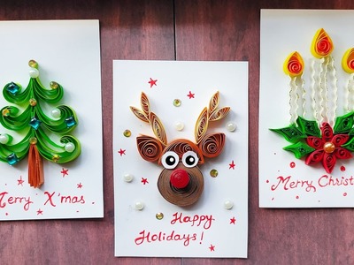 DIY Paper Quilled Christmas Tags | Christmas Gift Cards