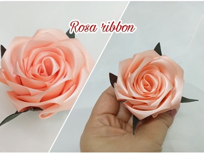 ????DIY Ribbon Rosa????How to make Rosa from Ribbon