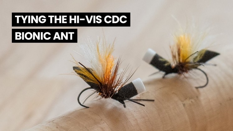Fly Tying Tutorial: The Hi Vis CDC Bionic Ant Dry Fly Pattern. Great summer terrestrial for trout