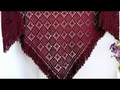 How to crochet an easy spider ????Shawl