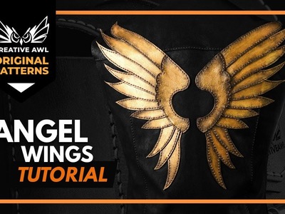 How to make leather ANGEL WIINGS. Best add-on for your jacket!