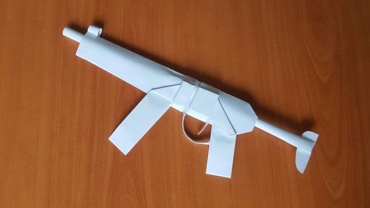 How to make PAPER GUN | Origami Gun | DIY | Mp5