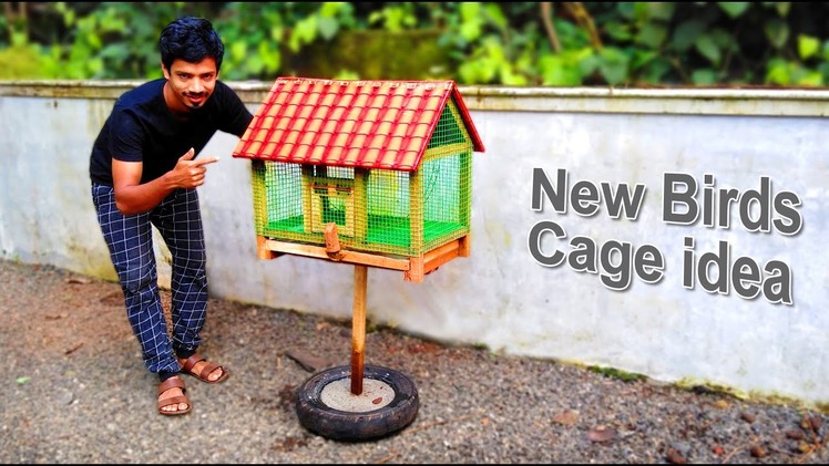 Making Beatiful Birds Cage at Home | How To Make Bids Cage | DIY Birds Cage idea