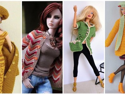 Most Creative Fashion Barbie #crochet open Shirt & jacket patterns