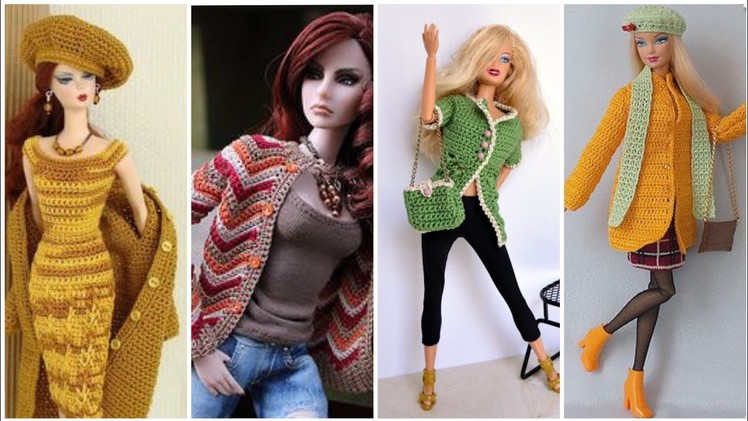 Most Creative Fashion Barbie #crochet open Shirt & jacket patterns