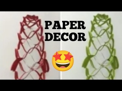 Simple Paper decor idea     #athome #diy #papercraft