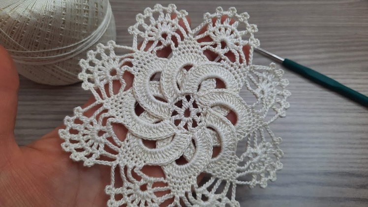 Super Very Beautiful Flower Crochet Motif knitting Online Tutorial for beginners Tığ işi Örgü Model
