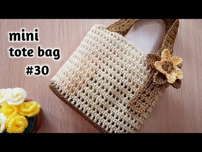 Tas tote korea #30 . crochet korean tote bag pattern