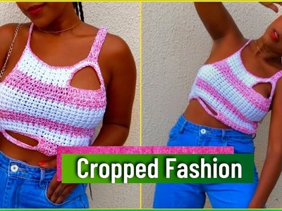 CROPPED crochet FASHION-Diy cropped facil