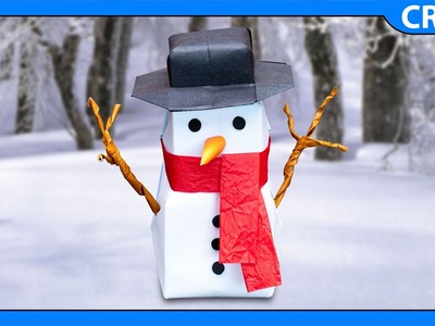 DIY Paper Snowman | Winter Decorations