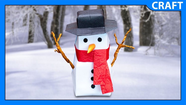 DIY Paper Snowman | Winter Decorations