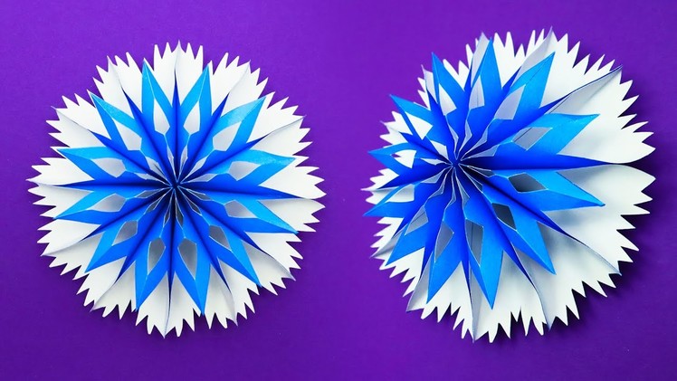 Easy diy: Paper Snowflake DIY ❄ - Christmas easy diy 2021
