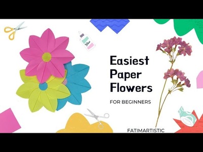 Easy paper flowers | How to make paper flowers | Flower Making | DIY #Shorts