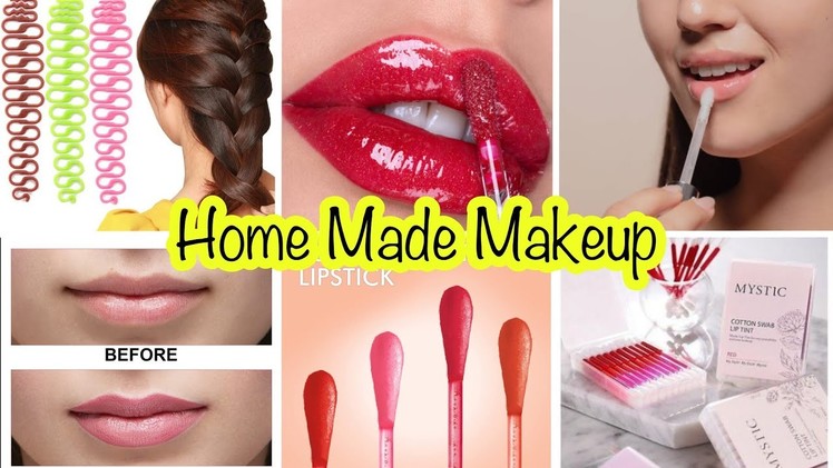 Homemade makeup||how to make makeup at home||lip gloss||Braiding Tool||Tint swab||DIY