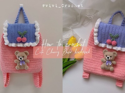 ???? How To Crochet Cute Backpack | Bear BackPack ????