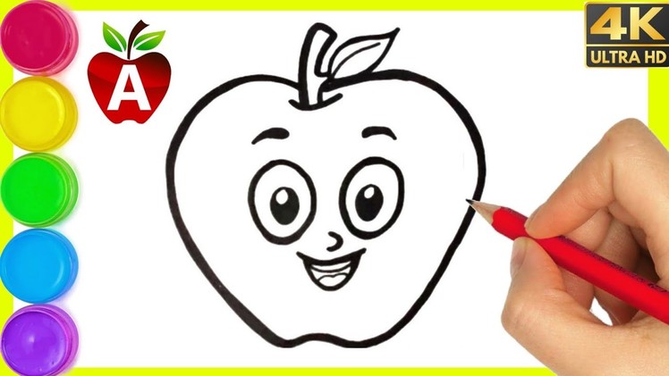 How to draw Apple ???? || Easy Apple drawing step by step drawing for beginners to HD Drawing Videos.