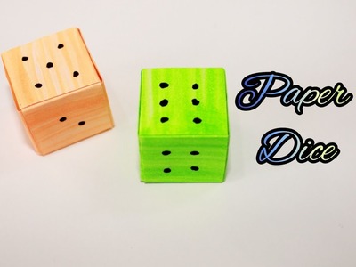 How to make a Dice | Paper Dice Step by step ????| Origami Dice Easy | #shorts