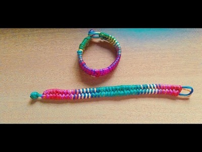 How to make macrame bracelet || 1 strand loop and knot bracelet || #macrame #bracelet #trending.