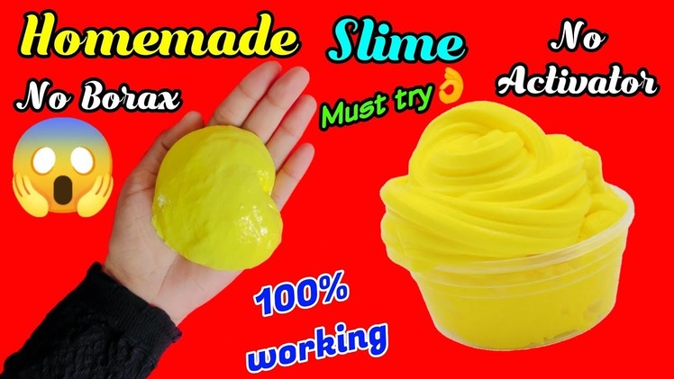 How to make slime with fevigum.fevigum slime.slime without activator and borax.1000% working slime