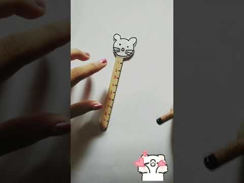 Make your own cute scale ???????? DIY paper craft for school #shorts
