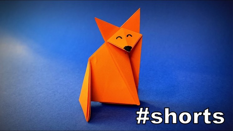Paper Fox ???? | Origami Fox | Origami Animals | Easy Origami ART #shorts