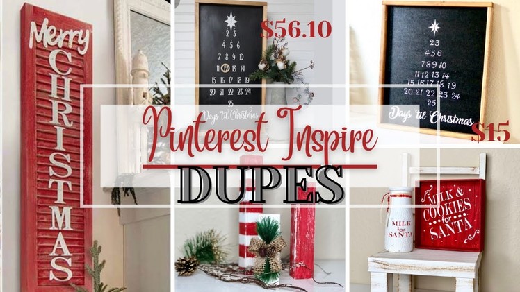 Pinterest Inspired Christmas Dupes | DIY Pinterest Dupes | Pinterest Christmas Dupes