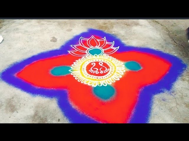 Rangoli is a popular floor art