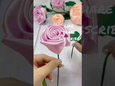 Ribbon rose.embroidery craft.new flower design.diy craft.simply hand work.short.part 2.Tony kakar