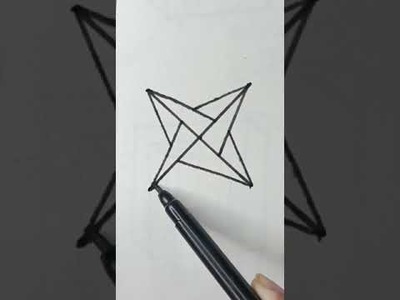 Satisfying 3d geometric drawing #shorts #drawing