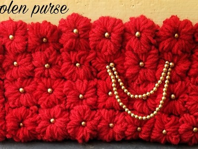 Simple woolen purse|Handmade|DIY