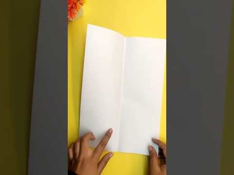 White Paper Birthday Card without Glue and Scissor | Greeting Card | Birthday Card #shorts