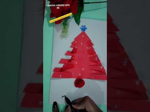 (1 minutes craft) Christmas Card Diy || ???? #short #youtubeshort #1