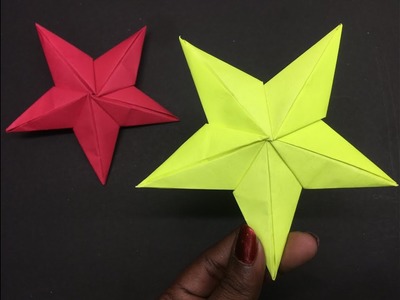 3D paper star | DIY Origami paper craft | Paper craft easy |Christmas star paper Decorations
