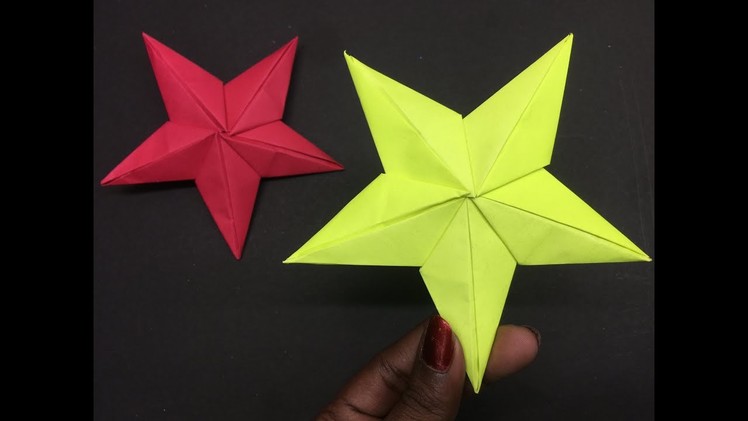 3D paper star | DIY Origami paper craft | Paper craft easy |Christmas star paper Decorations