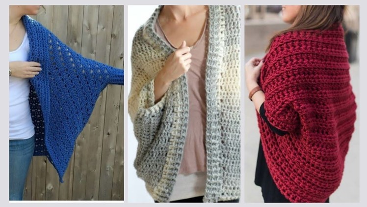 Amazing Crochet & Knit Shrugs #blanket #cardigan Cozy Woolen #crochetcardigans