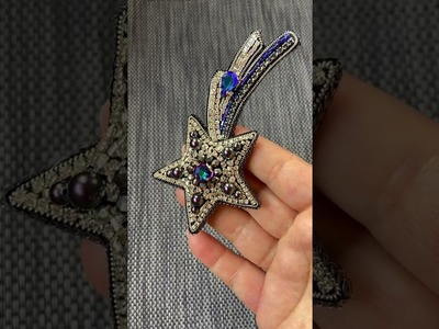 #brooch for #men's #blazer.#hand #embroidery #aari embroidery #work ❤️❤️❤️
