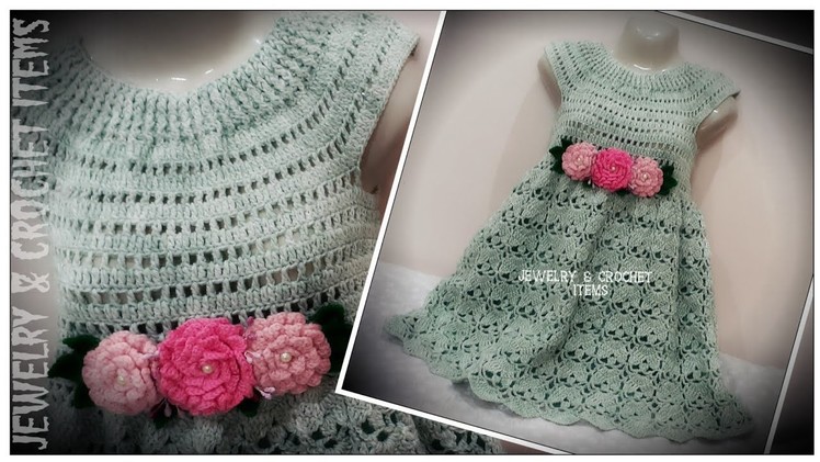 Crochet Frock For 7-8 Year Girl (part 1)