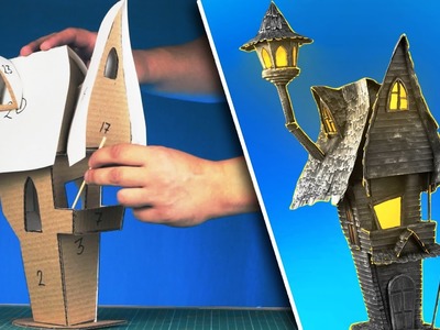 DIY Cardboard Jack Skellington's house | The Nightmare Before Christmas [ASMR]