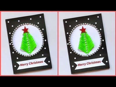 DIY Christmas Greeting card 2021. Christmas greeting card making ideas handmade. Christmas crafts