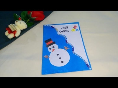 Diy Christmas greeting cards||Christmas greeting card making||LIYAS CREATIONS