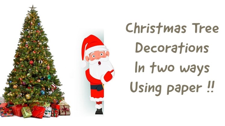 Easy christmas tree paper craft decoration ideas. Two pattern christmas tree craft