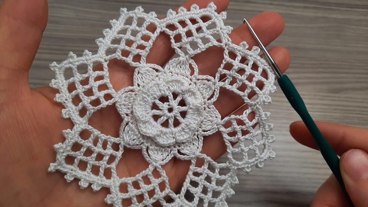FANTASTIC SUPER Very Beautiful Flowers Crochet Motif knitting Online Tutorial for beginners Tığ işi